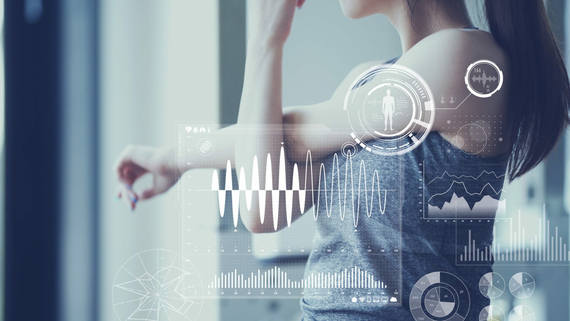 Health care technology concept. Vital sign sensing.