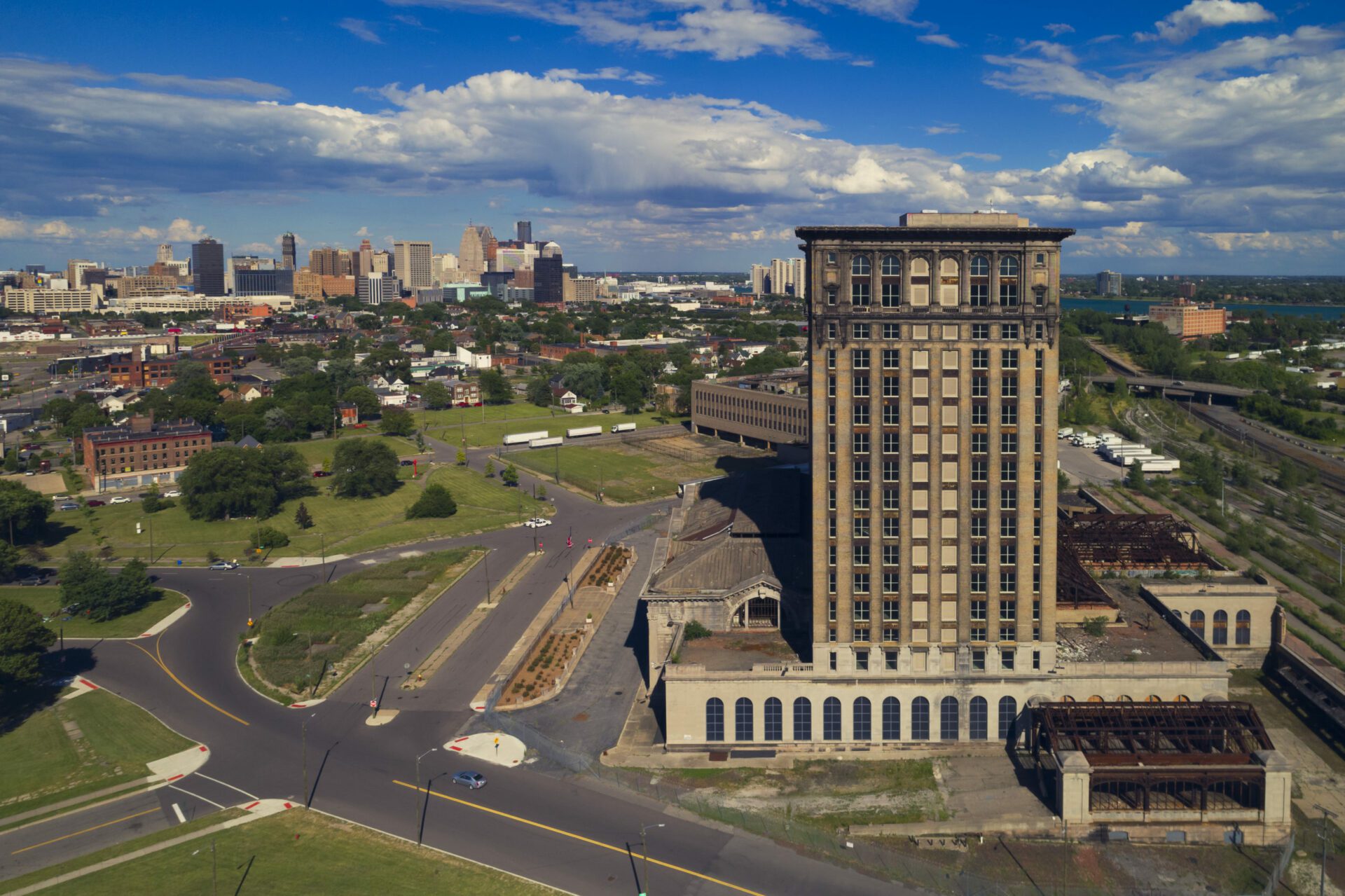 Michigan Central Station in Corktown, Detroit